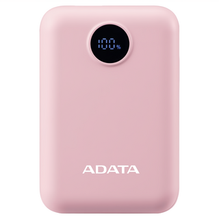 ADATA 威剛 C100 Digital 行動電源 10000mAh, 粉紅色, PC10022-12PK