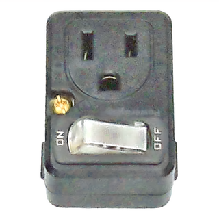 PowerSync 包爾星克 2P+3P 1開2插壁插 TC2M0 5 x 4 x 5.5cm 黑色 41g, 1個