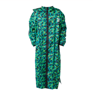 JUMP 將門 樂扣透氣反光防水風雨衣 男女適用, 迷彩山林綠, 3XL