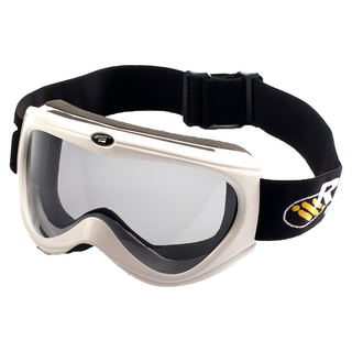 SNOW TRAVEL 雪之旅 抗UV雪鏡, AR-34, 鏡面長17cm寬6.5cm, 100% Polyester, 單一尺寸，彈性可延伸，鏡面/長17cm寬6.5cm, 白色, 1個