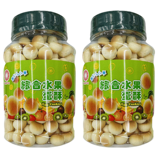 旺揚 活力蛋酥 綜合水果口味, 2罐, 水果, 160g