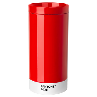 PANTONE 彩通 防溢不鏽鋼保冷杯 紅色 430ml - 外出便攜首選, 1個