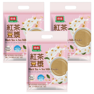 薌匯 紅茶豆漿 精選紅茶與非基改黃豆原料烘焙製成, 25g, 12包, 3袋