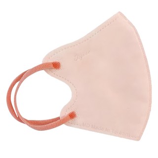 德冠 幼童3D立體耳繩, 蜜糖橘, 50片, 1盒