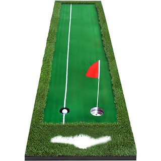 Hanyang MSL Holiday 寬版人造草皮室內外高爾夫推桿練習墊 基本款, 1個, 綠色