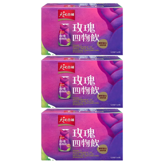 天地合補 膠原蛋白玫瑰四物飲，添加玫瑰果，120毫升 x 6瓶, 720ml, 3盒