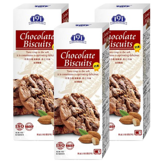 191 巧克力風味餅乾 杏仁口味, 使用法國奶油 美國葡萄 荷蘭可可, 150g, 3盒