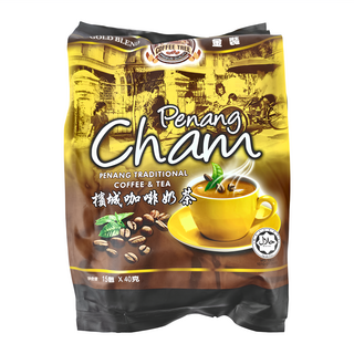 COFFEE TREE 咖啡樹 牌 檳城拉茶風味香滑奶茶 四合一 鴛鴦咖啡奶茶 15包, 40g, 1袋