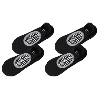 防滑瑜伽襪 圓頭露背款 精選棉質+PVC防滑粒 黑色/白色/藕色/淺紫色/亮粉/綠色/米黃, 均碼(22~25cm)