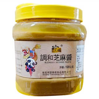 珍醇 調和芝麻醬 1.5kg大容量，拌麵拌飯沾醬首選，濃郁香醇，料理好幫手, 1.5kg, 1罐
