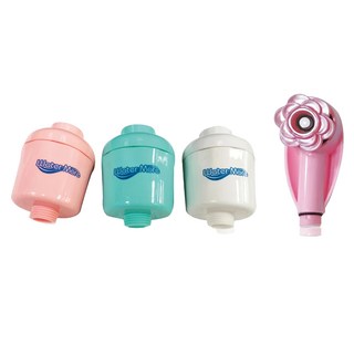 Water More 水摩爾 亞硫酸鈣奈米銀離子除氯沐浴器 Set 3個 附迷你增壓蓮蓬頭F1, 無香味