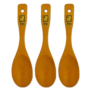 上龍 小菜匙 SGS國際認證 南洋高級實木 堅硬耐用 天然木紋, 3支, 雅楓原木