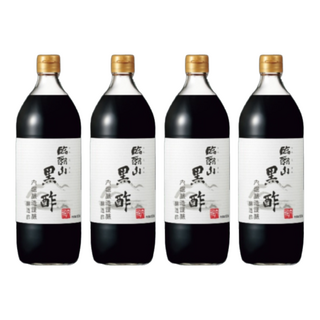 UCHIBORI 內堀釀造 臨醐山調味米黑醋, 玄米為原料 自然發酵, 4.2%酸度 柔和酸味, 各式料理皆適合加入, 360ml, 4瓶