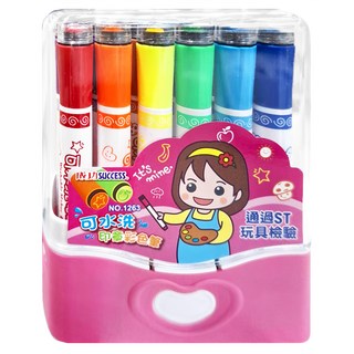 SUCCESS 成功 可水洗印章彩色筆 顏色隨機, 多色, 1盒