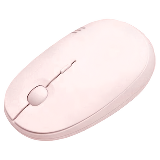 actto LED 無線藍芽滑鼠 雙模式, 藍牙+USB, 3段DPI靈敏度, 靜音按鍵, 玫瑰粉