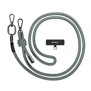 MAGEASY Strap 掛繩掛繩片組 iOS Android 手機殼相容 8.3mm, 率性藍, 1組