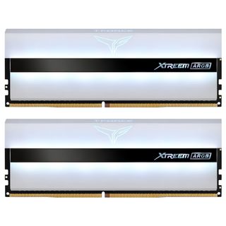 TEAMGROUP 十銓 T-FORCE XTREEM ARGB 幻鏡 記憶體，頂級10層板設計，純淨無瑕，極致視覺享受，支援多種燈光控制軟體, DDR4-3600, 2個