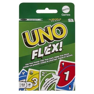 UNO FLEX 紙牌遊戲，2-8人，7歲以上適用, 1盒