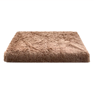 記憶海綿寵物窩 小卡其棕 適用於貓咪和狗狗, S(40 x 30cm), 1個