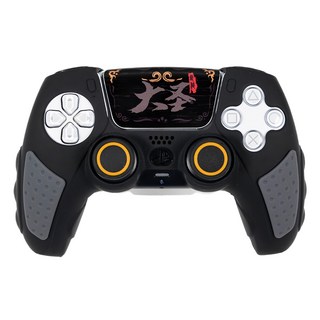 良值 PS5手柄硅膠套保護套裝 悟空, 舒適握感, 防刮耐磨, 簡易安裝, 1個