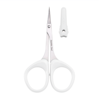 Sunland HAJIME 美容美甲小剪 直刀, 台灣製造，適用於修剪死皮、倒刺、瀏海、雙眼皮貼、美工等細節處, 1支, 白色