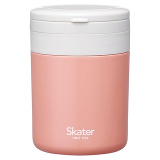 Skater 折疊手柄不鏽鋼保溫罐, 粉橘色, 300ml, 1個