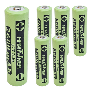 TWHAMMER 焊馬 可充電式鋰單電池 2600mAh 3.7V CY-H5109, 6個, 1入