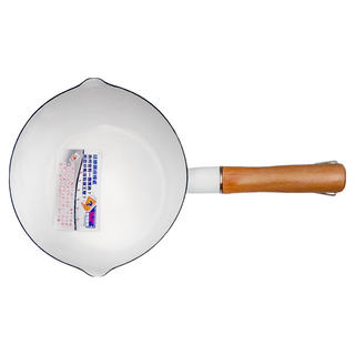 日式加厚琺瑯鍋, 18cm 1600ml, 白色, 1個