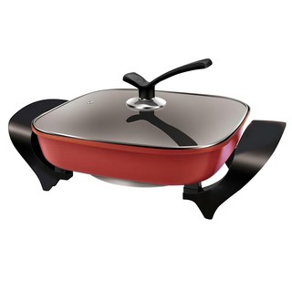 TELEFUNKEN 德律風根 鴛鴦電火鍋 6L，雙湯底設計，不沾鍋材質，快速加熱，聚餐首選, LT-MHP2307