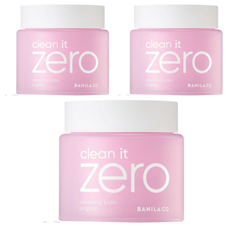 BANILA CO 芭妮蘭 台灣公司貨 ZERO零感肌瞬淨卸妝霜 經典潤澤, 180ml, 3件