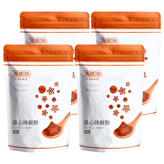 頂膳珍 雞心辣椒粉, 4包, 80g