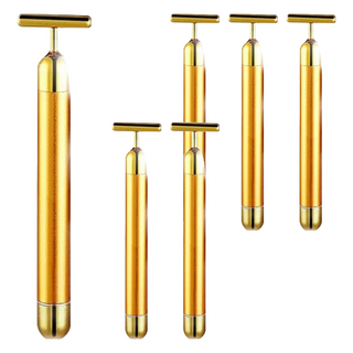 UNICAT 變臉貓 24K美肌導入儀 每分鐘6000次震動 T型按摩頭, 6支, 黃金