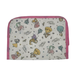 收納王妃 迪士尼花布鈕扣面紙盒, 白色