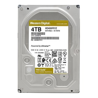 WD 金標 硬碟 3.5吋 WD4004FRYZ 4TB (企業專用 高效能 資料儲存)