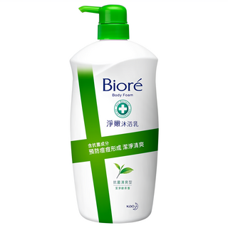 Biore 蜜妮 淨嫩沐浴乳 抗菌清爽型 綠茶, 1kg, 1瓶