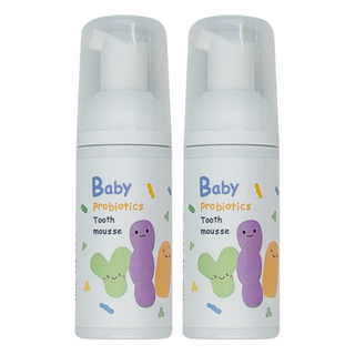 KU.KU Duckbill 酷咕鴨 寶寶益生菌慕斯牙膏, 50ml, 2瓶