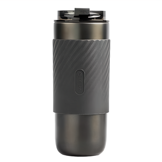 EQURA E-003 一克拉 隨行杯 520ml, 簡約灰, 內膽SUS316不鏽鋼, 外膽SUS304不鏽鋼, 配件贈品-吸管, 1個