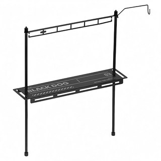 BLACK DOG 黑狗 鋁合金IGT戰術組合桌 置物架 JJ015, 黑色