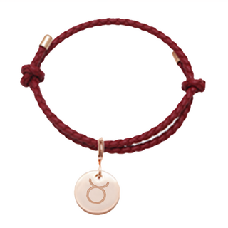 RADIANT STAR 璀璨之星 自訂 占星物語可換墜飾星座符號可調式真皮編織手環 VRS148-159