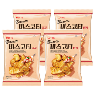 LOTTE 樂天 披薩口味麵包餅乾 韓國進口, 70g, 4包