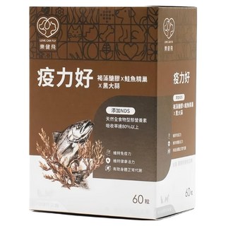 樂健飛 疫力好褐藻醣膠 + 鮭魚精巢 + 黑大蒜 + NDS 30g, 1個, 免疫/抗氧化, 60顆