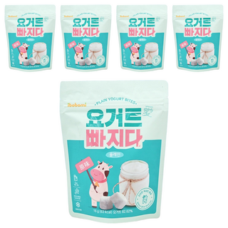 ibobomi 原味乳酸菌優格球, 新鮮生乳製成, 入口即化, 韓國在地乳源, 拉鏈包裝, 原味, 16g, 5包