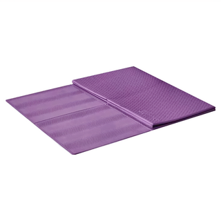 LOTUS TPE摺疊加寬瑜珈健身墊 附束口收納袋 180 x 66 x 0.5cm 750g, 勃根第紫, 1張