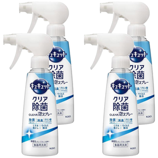 Kao 花王 Cucute 珂珂透 CLEAR 泡沫餐廚具洗碗精 葡萄柚香 280ml, 4瓶