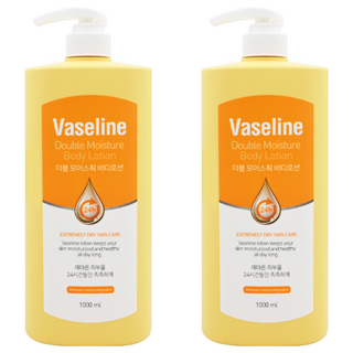 Vaseline 凡士林 24小時高保濕雙倍滋潤身體乳, 1L, 2瓶