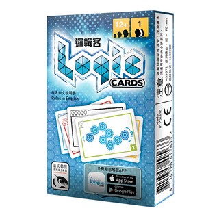 SWAN PANASIA 新天鵝堡 邏輯客 Logic Cards Blue 桌遊 53項挑戰 動畫解題APP 12歲以上 1人, 藍色, 1盒