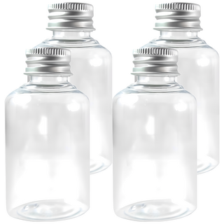 台灣 COSMOS 鋁蓋瓶, 透明, 4個