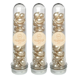 E.L.G 依洛嘉 英國油護髮香氛膠囊 30顆, 添加大麻籽油, 黑醋栗籽油, 維生素E, 荷荷芭油, 免沖洗, 改善頭髮分岔, 使秀髮潤澤滑順, 30g, 3瓶