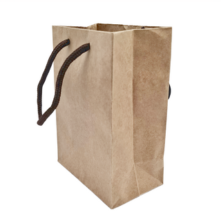 CASBER 科百承印 素簡無印牛皮手提袋, 編棉款 棕色, 10個