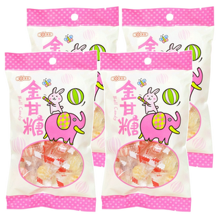 惠香 金甘糖 懷舊零食 經典台灣味 四種口味 獨立包裝, 110g, 4袋